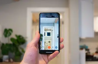 apartment video tour on phone